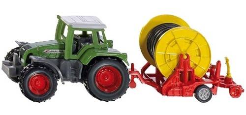 SIKU Diecast Model 1677 Fendt Vario Favorit Tractor & Irrigation reel trailer 1/72 OO railway scale