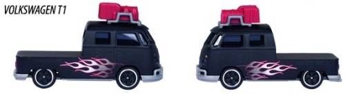 Majorette VW Volkswagen Kombi T 1 T1 Double Cab Pickup + roofrack
