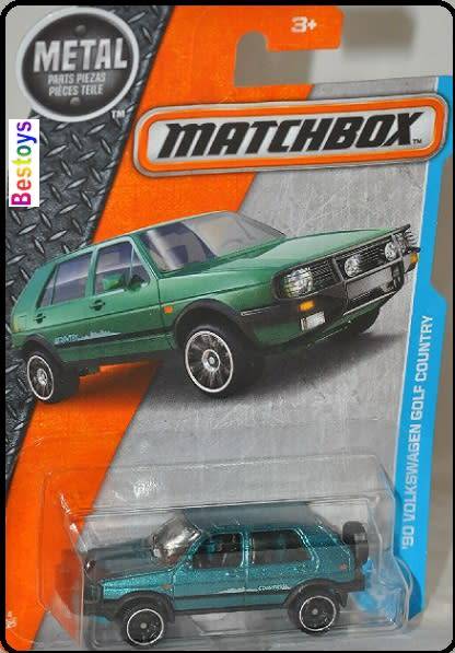 Matchbox Diecast Model Car 2018 4 / 125 VW Volkswagen Golf Country 1990 1/64 scale new in pack