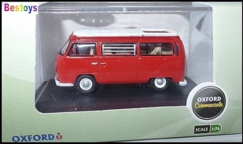 Oxford Diecast Model Car VW004 VW Volkswagen Kombi T 2 T2 Camper 1/76 OO railway scale new in pack