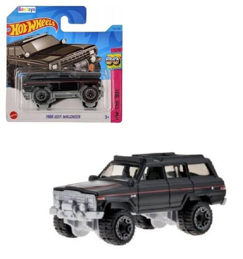 Hotwheels Hot Wheels Diecast Model Car 2023 52 / 250 Jeep Wagoneer 1988 The 80`s 1/64 scale new
