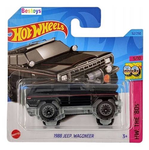 Hotwheels Hot Wheels Diecast Model Car 2023 52 / 250 Jeep Wagoneer 1988 The 80`s 1/64 scale new