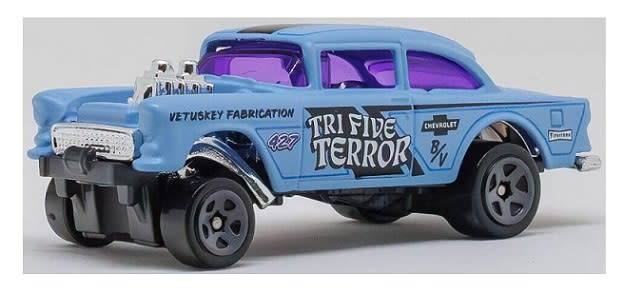Hotwheels Hot Wheels Diecast Model Car 2023 110/250 Chevy Chevrolet Bel Air Gasser 1955 Gassers 1/64