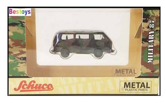 Schuco Diecast Model Car 2636600 VW Volkswagen Kombi T  3 T3 Bus Military Bundeswehr 1/87 HO railway