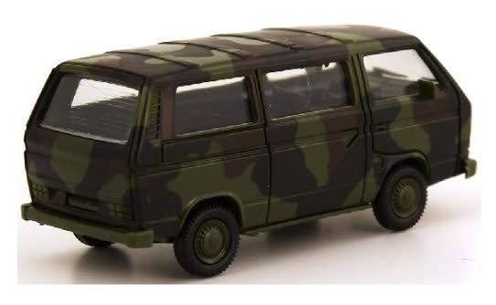 Schuco Diecast Model Car 2636600 VW Volkswagen Kombi T  3 T3 Bus Military Bundeswehr 1/87 HO railway
