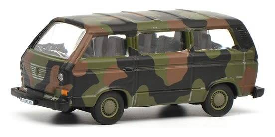 Schuco Diecast Model Car 2636600 VW Volkswagen Kombi T  3 T3 Bus Military Bundeswehr 1/87 HO railway