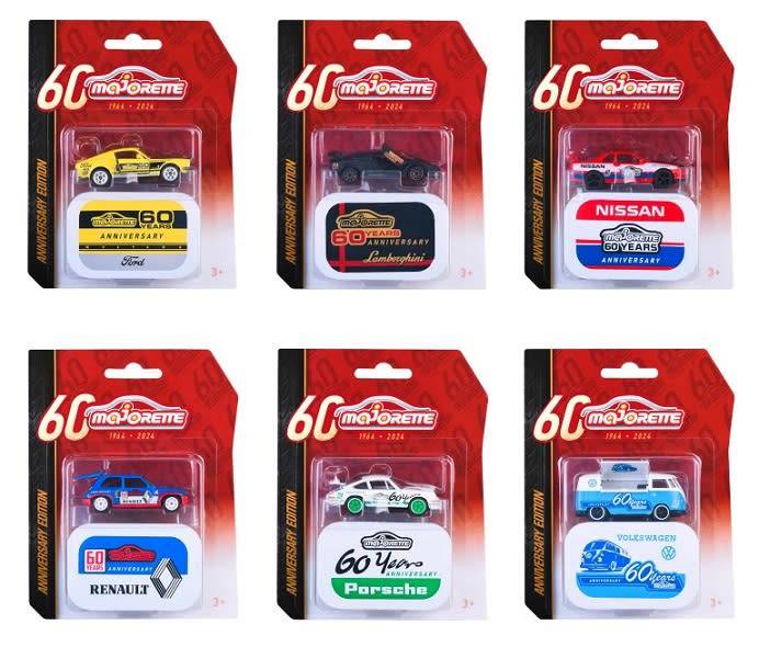 Majorette Diecast Model Car Anniversary Edition Renault 5 Turbo + collector tin 1/64 scale