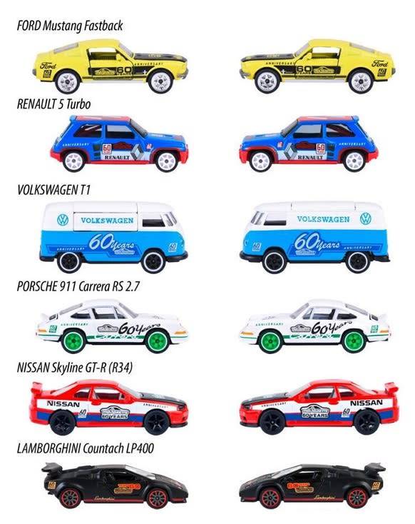 Majorette Diecast Model Car Anniversary Edition Renault 5 Turbo + collector tin 1/64 scale