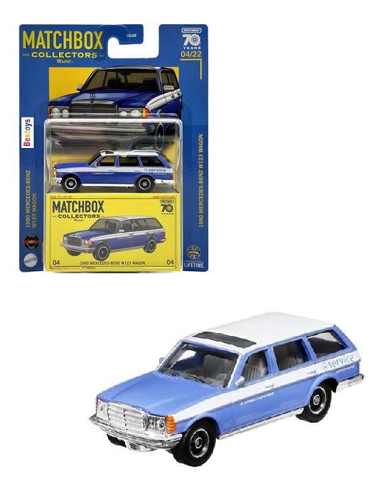 Matchbox Diecast Model Car 2023 Collectors Mercedes Benz W 123 W123 Stationwagon 1980 70th Anniv