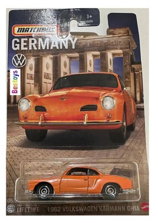 Matchbox Diecast Model Car Germany series VW Volkswagen Karmann Ghia 1962 1/64 scale