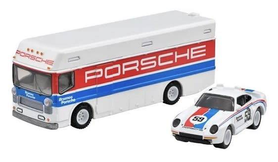 Hot Wheels Hotwheels Car Culture Team Transport Porsche 959 1986 + Euro Hauler Truck