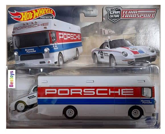 Hot Wheels Hotwheels Car Culture Team Transport Porsche 959 1986 + Euro Hauler Truck