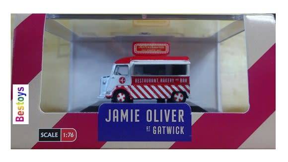 Oxford Diecast Model Car CIT002 Citroen H Catering Van Jamie Oliver Gatwick 1/76 OO railway scale