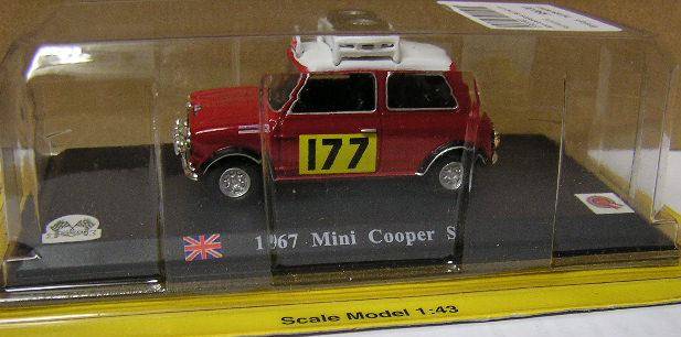 Del Prado Car Mini Cooper S Rally 1967 , 1/43 scale , new in blister pack