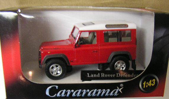 Cararama Car , Land Rover Defender 90 , 1/43 scale , new in box