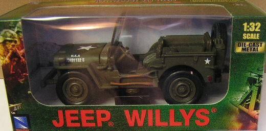 NewRay New Ray Diecast Model Car , Willys Jeep , 1/32 scale , new in box