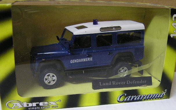 Cararama Car , Land Rover Defender 110 Police "Gendarmerie" , 1/43 scale , new in box