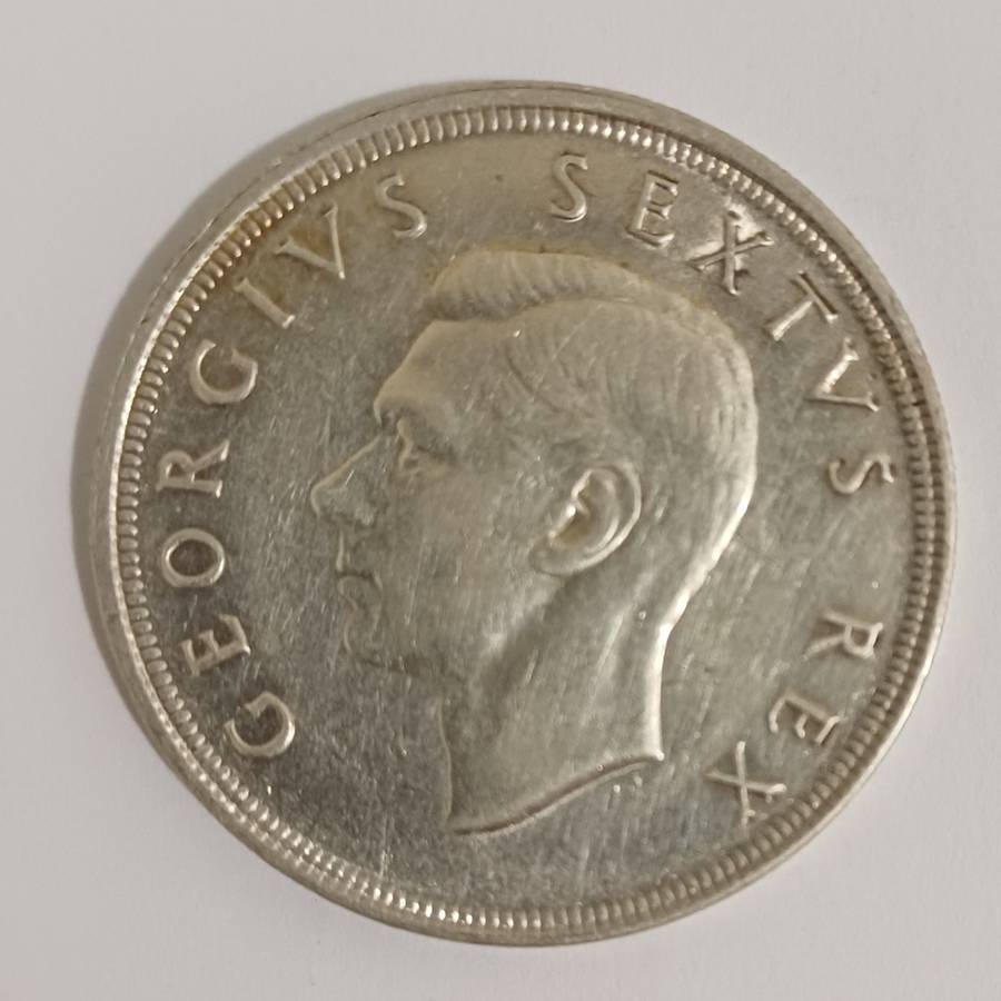5 Shilling 1952 50% silver
