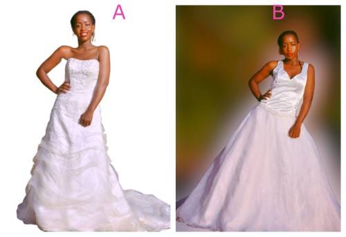 Wedding dresses/size 10/2dresses+veils(COMBO DEAL)