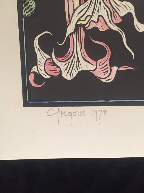 Gregoire Boonzaaier Linocut signed and dated 1978