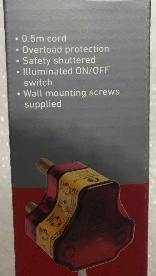 ELLIES 8 WAY SURGE SECURE POWER PROTECTOR -NEW IN THE BOX