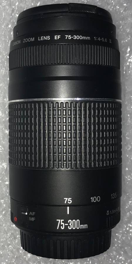 CANON 75-300mm 4-5.6 III LENS IN GOOD WORKING CONDITION