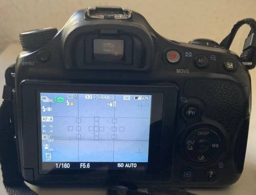 Sony SLT A58 Camera with Two Lenses DT18-55 Sam II,DT 108/50mm in Good Working Condition