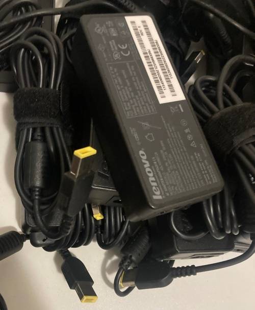 Lenovo 65W USB YELLOW TYPE ORIGINAL CHARGER  IN GOOD WORKING CONDITION