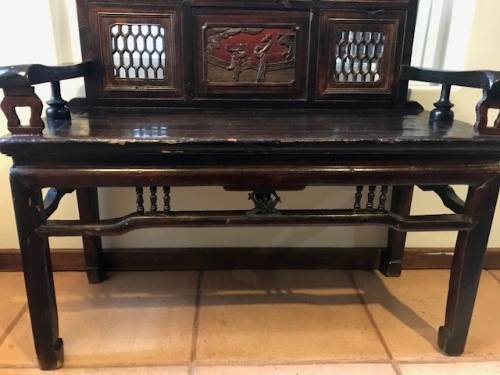 BEAUTIFUL HAND CARVED CHINESE BENCH
