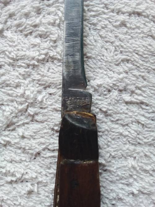 Vintage folding knife. Victorinox. wooden handle, Maybe restored by someone?