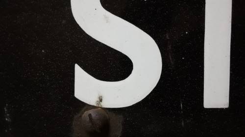 Enamel Sign - Road name - Loop Street  Cape Town / Circa1940