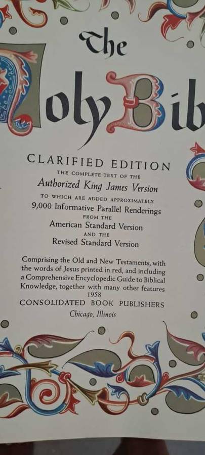 The Holy Bible - Kings James Version 1958