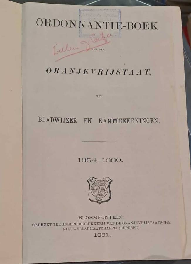 OVS WETBOEK 1854 - 1882 .Good condition!! Feel free to view my others treasures as well. !!