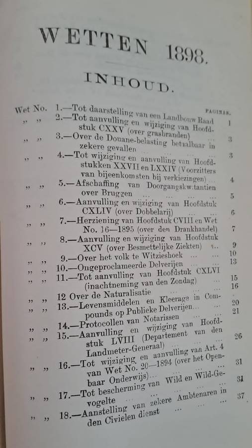 Hoog -ed Volksraad Zitting 1898 notulen