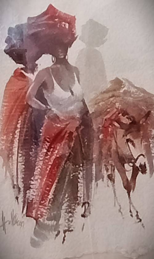 Wallace Hulley (SA, born 1931) ( March 5 2022) - Original Watercolour
