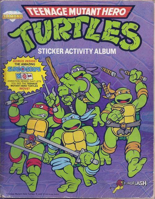 Awesum! Teenage Mutant Ninja Turtle Sticker Album -1990 - Scarce TMNT collectible