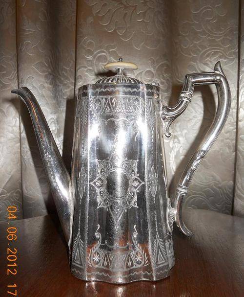 Very Old Ornate Mappin & Webb Coffee Pot