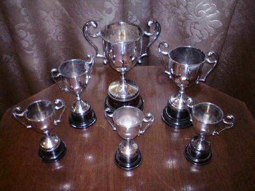 6 Matching Trophies - Have No personal engravings!!!!!