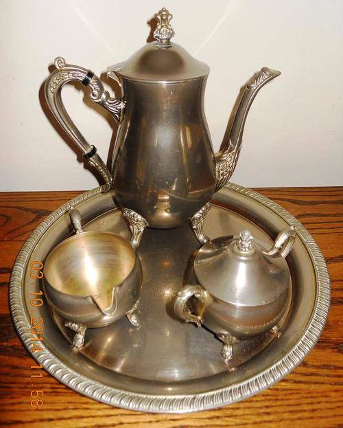 4 Piece Silver Plated Tea Set