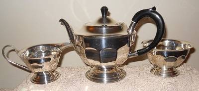 3 Piece Silver Plated Tea Set