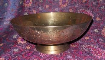 Chinese Fruit Bowl on Pedestal Base