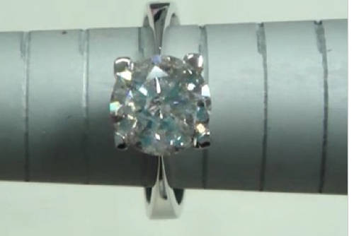 1ct certified diamond gold ring