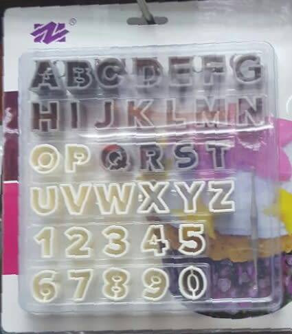 Cake decor 36pcs Alphabet letters and numbers cake decorating tool