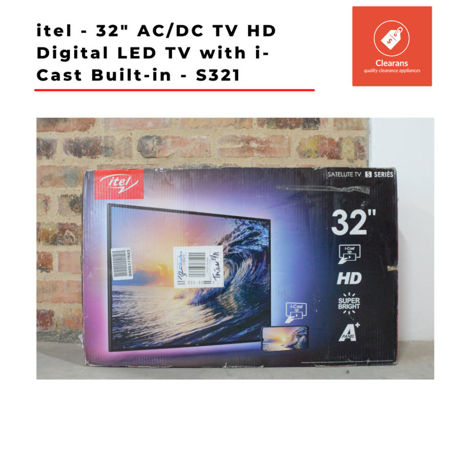 itel - 32 inch AC/DC TV HD Digital LED TV with i-Cast Built-in - S321