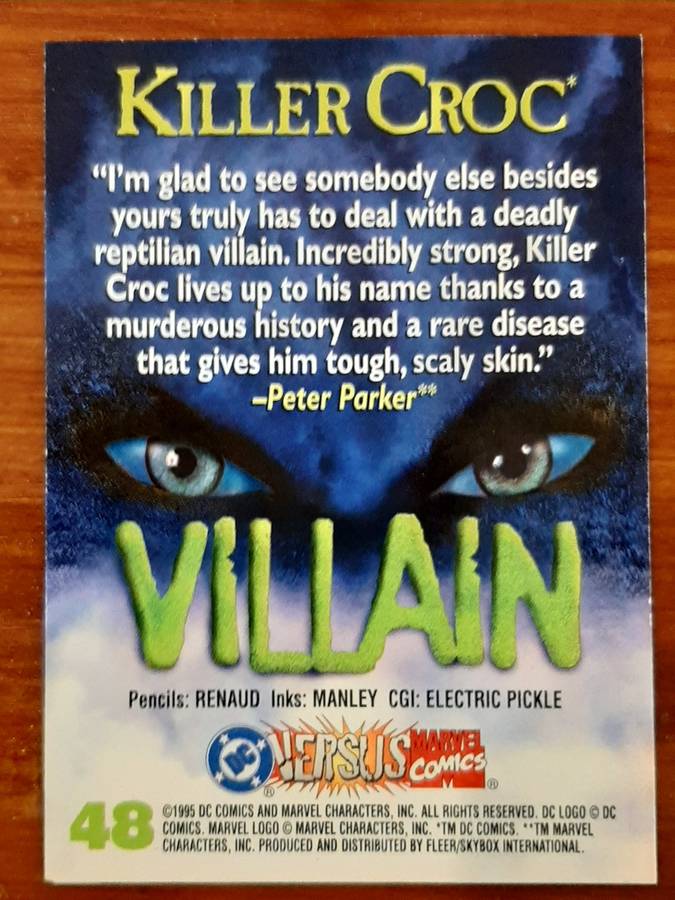 DC vs Marvel 67 Villian, Killer Croc