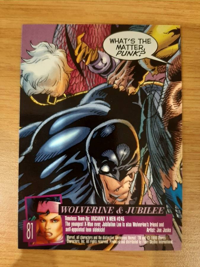 Fleer-Ultra X-Men X-Men #81, Wolverine and Jubilee
