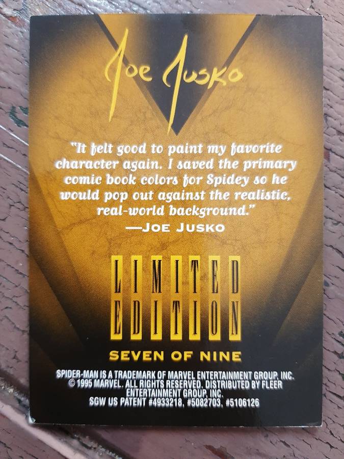 Fleer Ultra Spider-Man Golden Web #7/9, Spider-Man