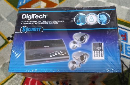 DigiTech 4 Channel CCTV Kit (Processor, 2 x Cameras, Cables, Remote Control, PSU)