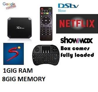 X96 Mini Smart t.v Box With Wireless Keyboard 1gig/8gig