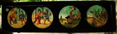 5 x Magic Lantern Glass Children's Slide (15x4cm)